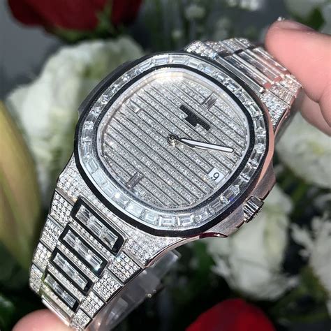 patek philippe full diamond|patek philippe iced out.